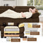 LLappuil 104" Sectional Sofa, L Shaped Modular Sectional Couch with Movable Ottoman, Cloud Corduroy Sofa Couch for Living Room