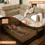 LLappuil Sectional Sofa, Sectioanl Couch with Pull Out Sofa Bed King Size, Chenille Sofa Conertible Sofa Bed for Living Room