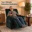 LLappuil Recliner Chair, Power Zero Gravity Chenille Reclining Sofa Chair, Electric Adjustable 90‑160° Recliner Reading Chair for Living Room