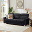 LLappuil 82" Velvet Sofa, 3 Seater Sofa Couch for Living Room Black