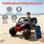 LLappuil 24V 2-Seater Ride On Car, 400W Kids All-Terrain Ride On Toys with Remote Control, 4 Wheel Suspension, Power display, Bluetooth, MP3 Music, LED Light for Age 3+ Years Old