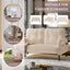 LLappuil Loveseat Sofa, 47" Small Couch, Love Seat Corduroy Sofa Couch for Compact Space Beige