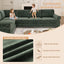 LLappuil Sectional Sofa, Sectioanl Couch with Pull Out Sofa Bed King Size, Chenille Sofa Conertible Sofa Bed for Living Room