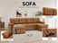 LLappuil 112" Sectional Sofa, Mid-Century U Shaped Sectional Couch with Pull Out Sofa Bed, Convertible Sofa Bed with Storage Chaise for Living Room, Foil Fabric Brown