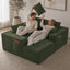 LLappuil 95" Sectional Sofa, Modular Sectional Couch with Left Chaise, Cup Holders, Side Pocket, Corduroy Boneless Sofa Couch for Living Room