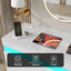 LLappuil TV Stand with Drawers, 6 Drawer Dresser for Bedroom, Chest of Drawers with LED Light White