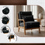 LLappuil Accent Chair, Mid-Century Modern Reading Single Sofa Chair for Living Room Dark Gray