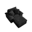 LLappuil 50" Accent Chair with Ottoman, Oversized Living Room Chair, Corduroy Deep Seat Reading Single Sofa Chair, No Need Assemble