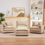 LLappuil Modular Sectional Sofa, Sectional Couch with Movable Ottoman, Chenille 4 Seat Cloud Sofa Couch for Living Room Brown