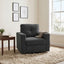 LLappuil 360° Swivel Accent Chair, Mid-century Living Room Chair, Single Sofa Reading Chair for Living Room, Nubby Woven Fabric