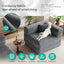 LLappuil 78" Corduroy Sofa Bed, Floor Sofa Convertible Sofa Bed, Loveseat Sofa for Living Room, No Assembly Gray