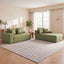 LLappuil 108" Sectional Sofa, Modular Sectional Couch with Left Chaise, Deep Seat Faux Leather Cloud Sofa for Living Room