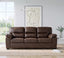 LLappuil 81" Mid-Century Modern Sofa, 3 Seat Sofa Cloud Couch for Living Room, Foil Fabric Dark Brown