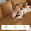 LLappuil 144" Sectional Sofa, Oversized Modular Sectional Couch with Chaise, Magazine Pockets, Removable Armrests, Cloud Boneless Corduroy Sofa Convertible Sofa Bed for Living Room