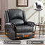 LLappuil Recliner Chair, 360° Swivel Massage Recliner Chair with Heat, Nursery Glider Rocker Manual Recliner Chair with Side Pockets for Living Room, Bedroom Gray