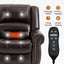 LLappuil Lift Power Recliner Chair, Dual Motor Massage Recliner Chair with Heat, Faux Leather Nursery Glider Rocker Recliner Chair for Living Room, Bedroom Dark Brown