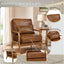 LLappuil Accent Chair, Mid-Century Modern Reading Single Sofa Chair for Living Room, Foil Fabric