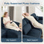 LLappuil 76" Loveseat Sofa, Modular Sectional Couch with Movable Ottoman, Cloud Corduroy Sofa Couch for Living Room
