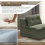 LLappuil Sectional Sofa Bed, Futon Convertible Sofa Bed King Size, Plush Corduroy Loveseat Sofa Couch for Living Room Green