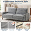 LLappuil 81" Chenille Sofa, Comfy Loveseat Sofa Couch , Mid-Century Upholstered Couch for Living Room
