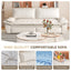 LLappuil 73" Pull Out Sofa Bed Queen Size, Velvet Loveseat Sofa Couch Convertible Sofa Bed for Living Room Beige