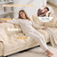 LLappuil 101" Sectional Sofa, Modular Sectional Couch with Movable Ottoman, Chenille Cloud Sofa Couch for Living Room