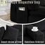 LLappuil Sectional Sofa, Oversized 138" Sectional Couch Convertible Sofa Bed, 6 Seat Corduroy Sofa Couch with Side Pocket for Living Room, No Assembly Black