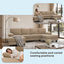 LLappuil Sectional Sofa, 104" Sectional Couch with Dual Chaise, Upholstered Sofa Couch for Living Room Camel