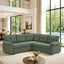 LLappuil 85" x 85" Sectional Sofa, L Shaped Sectional Couch with Pull Out Sofa Bed, Convertible Sofa Bed with Hidden Storage, Polyester Fabric 5 Seat Sofa Couch for Living Room