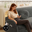 LLappuil Pull Out Sofa Bed King Size, Loveseat Sofa Covertible Sofa Bed, Chenille Sofa Couch with USB Port, Side Pocket for Living Room