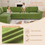 LLappuil Sectional Sofa, Sectioanl Couch with Pull Out Sofa Bed King Size, Chenille Sofa Conertible Sofa Bed for Living Room