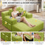 LLappuil Chaise Lounge Chair Indoor, Corduroy Boneless Sofa Bed, Deep Seat Sleeper Couch Reading Chairs, Cloud Sofas Couches for Living Room, No Assembly Required Olive