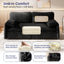 LLappuil 66" Corduroy Sofa, Pull Out Sofa Bed Queen Size, Loveseat Sofa Convertible Sofa Bed for Living Room
