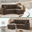 LLappuil 71" Sectional Sofa, Sectional Couch with Pull Out Sofa Bed Twin Size, Convertible Sofa Bed with Storage Chaise for Living Room, Compact Space, Polyester Fabric Brown
