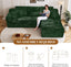 LLappuil 108" Sectional Sofa, Modular Sectional Couch with Left Chaise, Deep Seat Corduroy Cloud Sofa for Living Room Green