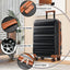 LLappuil 6 Piece Luggage Set, ABS Hardshell Suitcases with Dual Spinner Wheels for Travel & Business