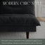 LLappuil 71" Corduroy Futon Convertible Sofa Bed, Loveseat Sleeper Sofa Couch for Living Room Apartment Black
