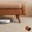LLappuil 65" Loveseat Sofa, Love Seat Small Sofa Couch for Living Room, Bedroom, Compact Space, Foil Fabric Brown