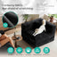 LLappuil 78" Corduroy Sofa Bed, Floor Sofa Convertible Sofa Bed, Loveseat Sofa for Living Room, No Assembly Black