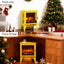 LLappuil 18" Electric Fireplace, Freestanding Electric Fireplace Stove Heater with 3D Flame Effect for 800 Sq. Ft, 1400W /700W heat/ 5000 BTU Yellow