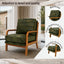 LLappuil Accent Chair, Mid-Century Modern Reading Single Sofa Chair for Living Room, Foil Fabric