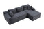 LLappuil 106" Sectional Sofa, Modular Sectional Couch with Left Chaise, Deep Seat Corduroy Cloud Sofa for Living Room
