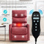 LLappuil Recliner Chair, 360° Swivel Massage Recliner Chair with Heat, Nursery Glider Rocker Faux Leather Recliner Chair for Living Room Beige