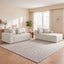 LLappuil 108" Sectional Sofa, Modular Sectional Couch with Left Chaise, Deep Seat Faux Leather Cloud Sofa for Living Room