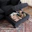 LLappuil Modular Sectional Sofa, Modular Sectional Sofa Convertible Sleeper Sofa Bed, Oversized Deep Seat Chenille Sofa for Living Room
