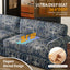 LLappuil 94" 3 Seater Sofa, Chenille 4 Seat Sofa for Living Room, 26.4" Extra Deep Seat Mid Century Sofa Blue
