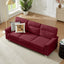 LLappuil 82" Velvet Sofa, 3 Seater Sofa Couch for Living Room Red
