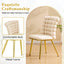 LLappuil Dining Chair Set of 2, 2 Piece Upholstered Accent Chairs for Dining Room, Living Room Beige