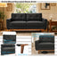 LLappuil 65" Loveseat Sofa, Love Seat Small Sofa Couch for Living Room, Bedroom, Compact Space, Polyester Dark Gray