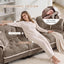LLappuil 101" Sectional Sofa, Modular Sectional Couch with Double Movable Ottoman, Chenille Cloud Sofa Couch for Living Room
